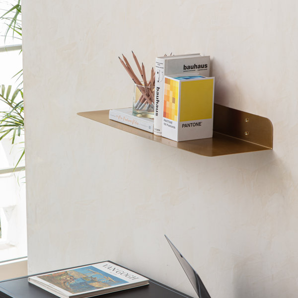 Ebern Designs Metal Floating Shelf Wayfair